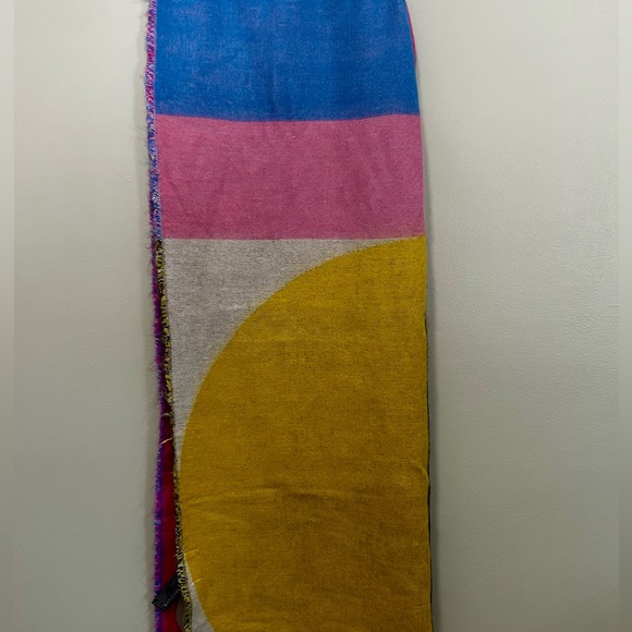 NWT Zara multicolor oversized blanket style scarf - Picture 4 of 5
